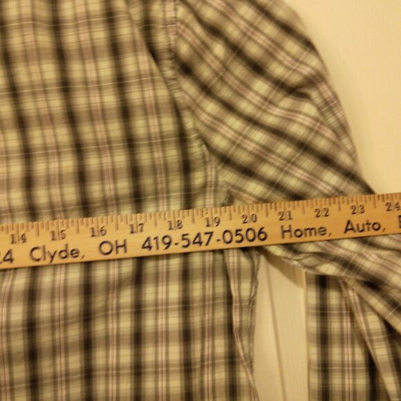 Original Penguin shirt mens M Medium plaid classic fit long sleeve button - Picture 4 of 8